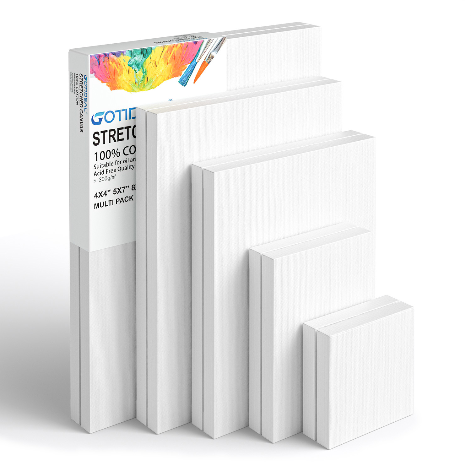 Painting Canvas Panels 24 Pack Canvas Board,8x10 Inch Primed Canvases,Classroom Pack,100% Cotton Canvas Panel,Acid Free,Artist Canvas Boards for Professionals,Hobby Painters,Students & Kids. 