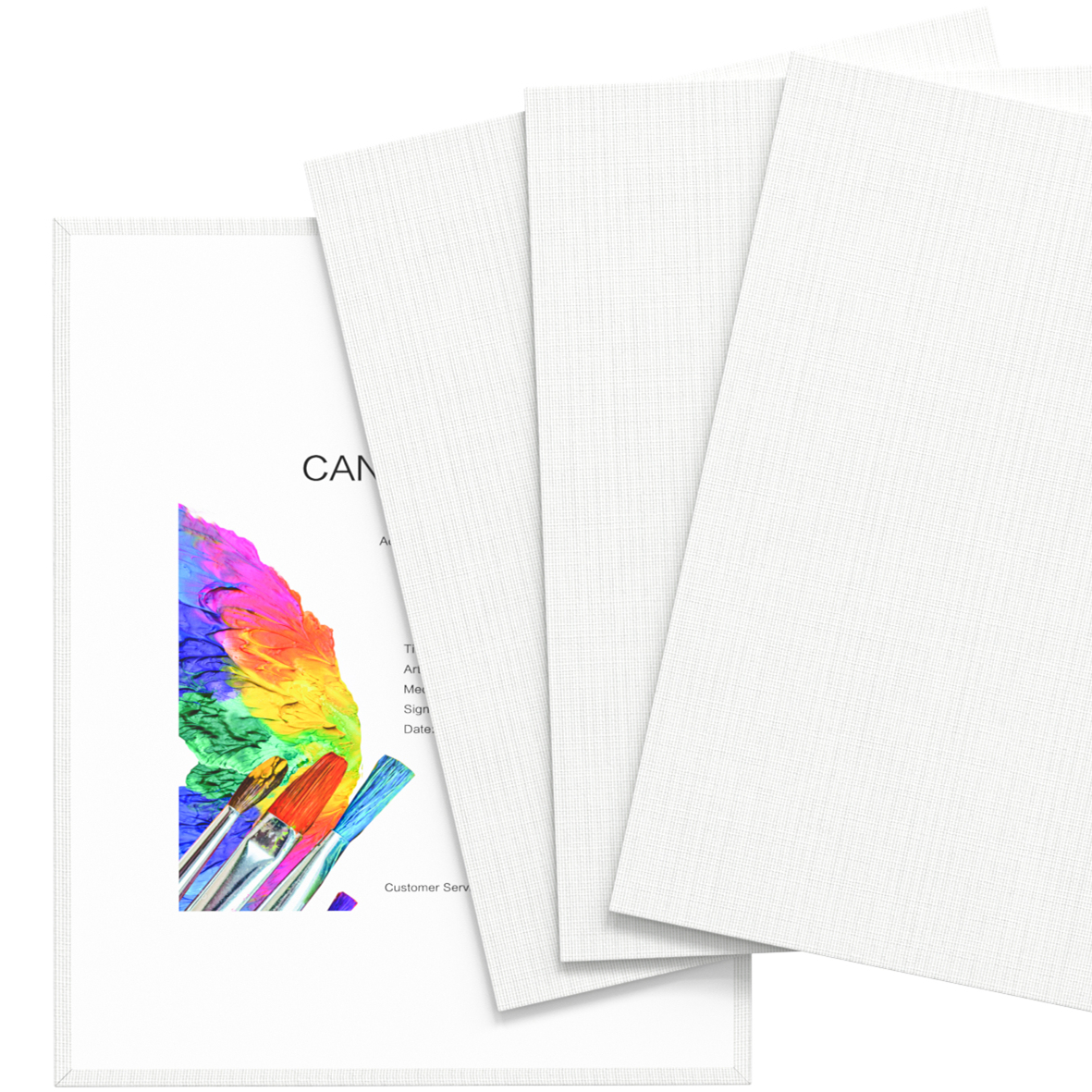 GOTIDEAL Canvas Panels 24 Pack - 8 x 10 inch Professional White Blank- 100% Cotton Artist Canvas Boards for Painting, Acrylic Paint, Oil Paint & Wet Art Media, Canvases for Hobby Painters & Beginner